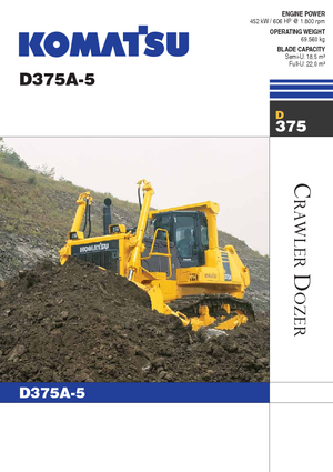 Buldożery Komatsu D375A-5