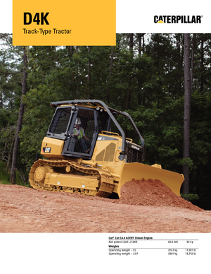 Buldożery Caterpillar D4K XL
