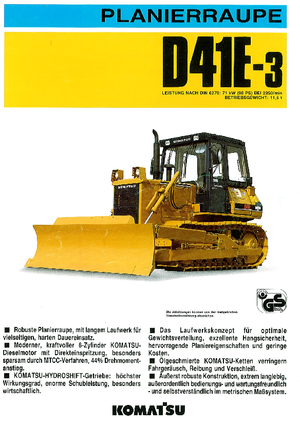 Buldożery Komatsu D41E-3