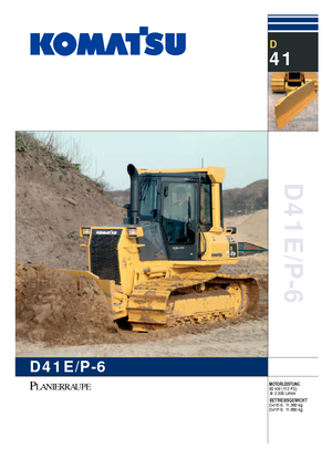 Buldożery Komatsu D41E-6C