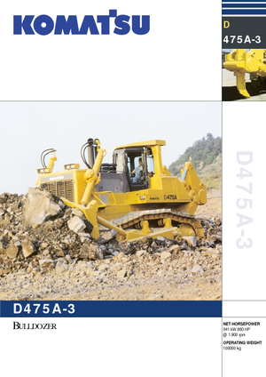 Buldożery Komatsu D475A-3