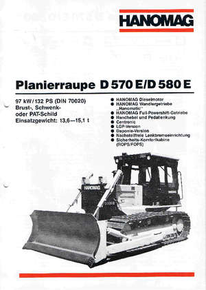 Buldożery Hanomag D 570 E 7 R