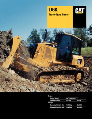 Buldożery Caterpillar D6K LGP