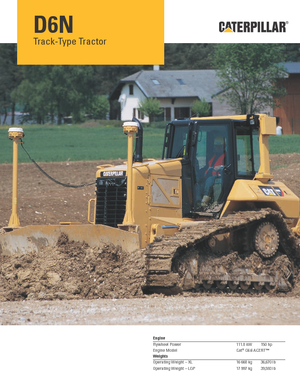 Buldożery Caterpillar D6N LGP
