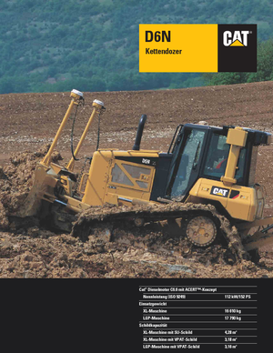 Buldożery Caterpillar D6N XLP