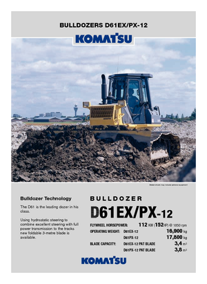 Buldożery Komatsu D61EX-12