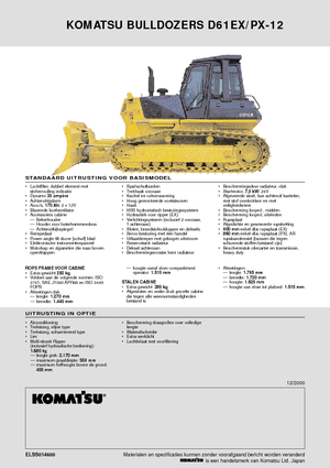 Buldożery Komatsu D61EX-12