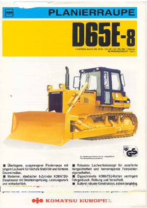 Buldożery Komatsu D65E-8