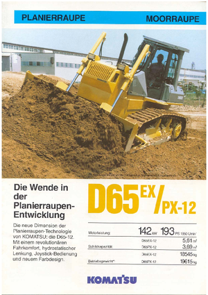 Buldożery Komatsu D65EX-12