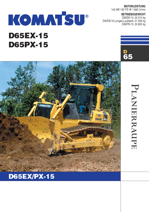 Buldożery Komatsu D65PX-15