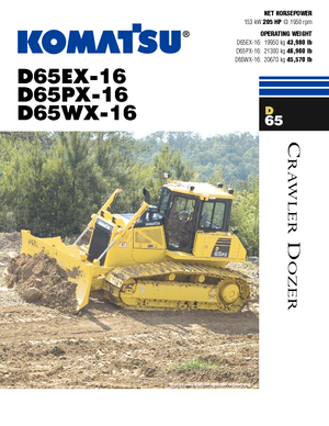 Buldożery Komatsu D65EX-16