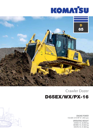 Buldożery Komatsu D65PX-16