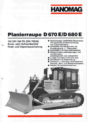 Buldożery Hanomag D 670 E