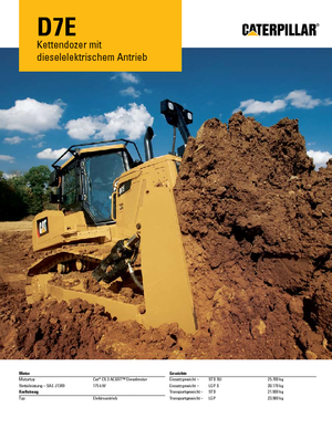 Buldożery Caterpillar D7E