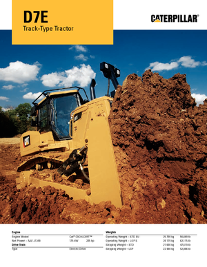 Buldożery Caterpillar D7E