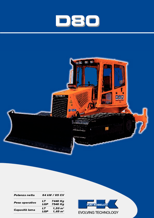 Buldożery Fiat Kobelco D 80 LT
