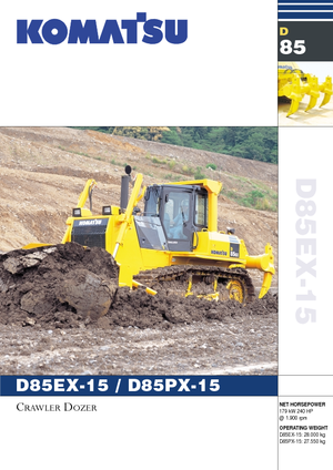 Buldożery Komatsu D85PX-15