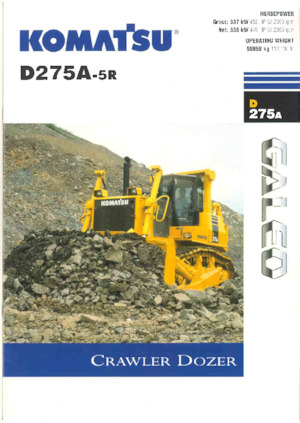 Buldożery Komatsu D275A-5R