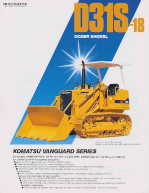 Buldożery Komatsu D31S-18