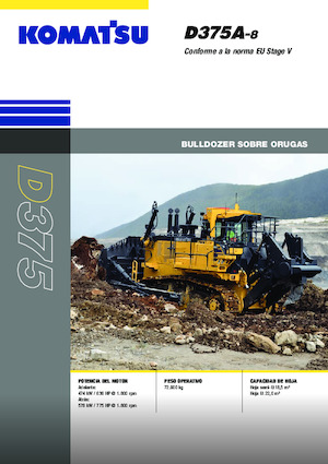 Buldożery Komatsu D375A-8E0