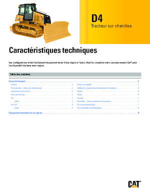Buldożery Caterpillar D4 XL