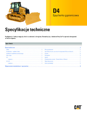 Buldożery Caterpillar D4 XL