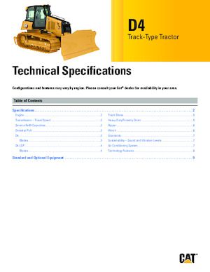 Buldożery Caterpillar D4 XL