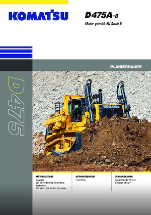 Buldożery Komatsu D475A-8E0