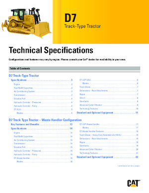 Buldożery Caterpillar D7 LGP
