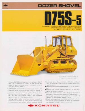 Buldożery Komatsu D75S-5