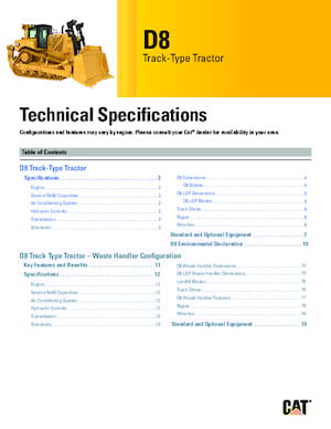 Buldożery Caterpillar D8
