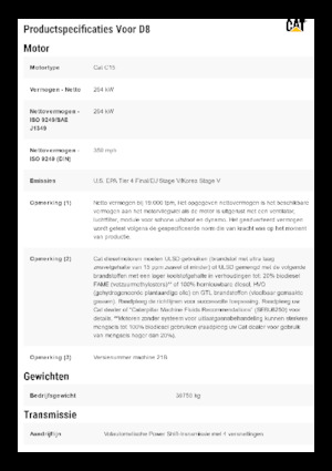 Buldożery Caterpillar D8