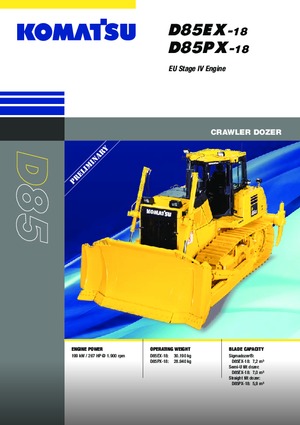 Buldożery Komatsu D85PX-18E0