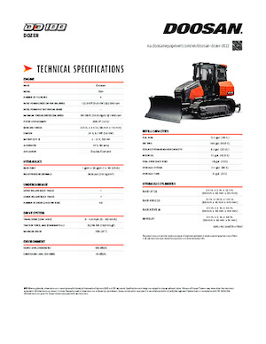 Buldożery Doosan DD100