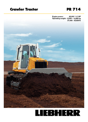 Buldożery Liebherr PR 714 XL