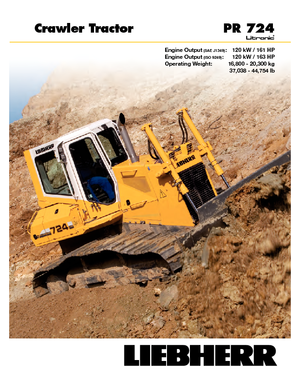 Buldożery Liebherr PR 724 XL