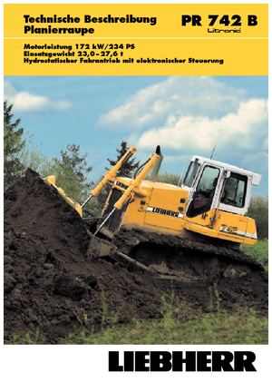 Buldożery Liebherr PR 742 B Litr.
