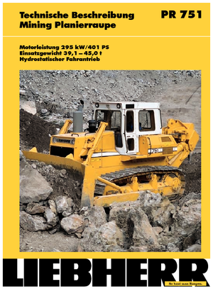 Buldożery Liebherr PR 751