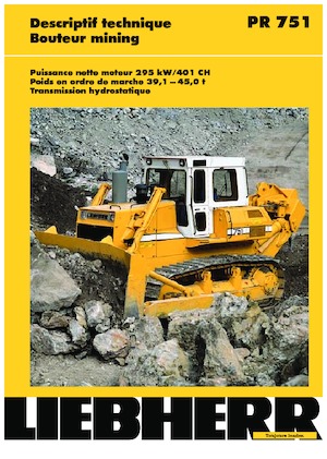 Buldożery Liebherr PR 751