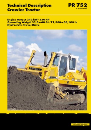 Buldożery Liebherr PR 752