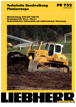 Buldożery Liebherr PR 752
