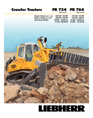 Buldożery Liebherr PR 764