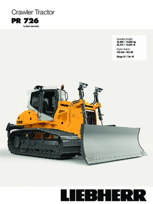 Buldożery Liebherr PR 726 XL
