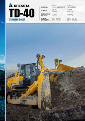 Buldożery Dressta TD 40E Extra 
