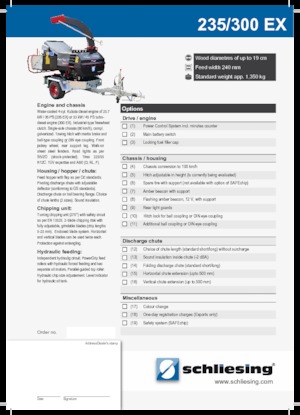 Rębaki drewna Schliesing 300 EX