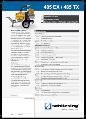 Rębaki drewna Schliesing 485 TX