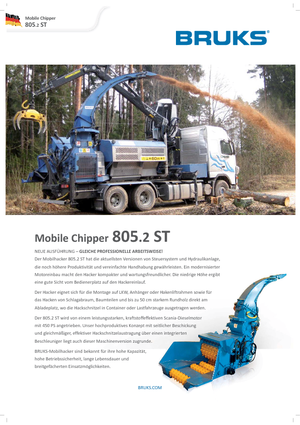 Rębaki drewna Bruks 805.2 ST