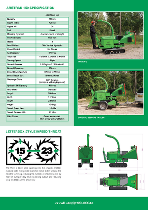 Rębaki drewna Green Mech Aborist 150-34 TD