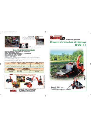 Rębaki drewna Bugnot BV-E 11 100 DE