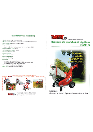 Rębaki drewna Bugnot BV-E 3